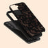 Custom Initials Dark Tortoiseshell Galaxy Case - Edge